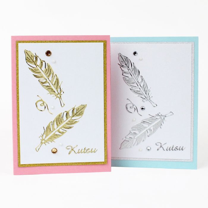 Höyhenaiheiset kutsukortit