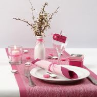 Pinkki/rosa pöytäkattaus