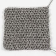 How to crochet a half column