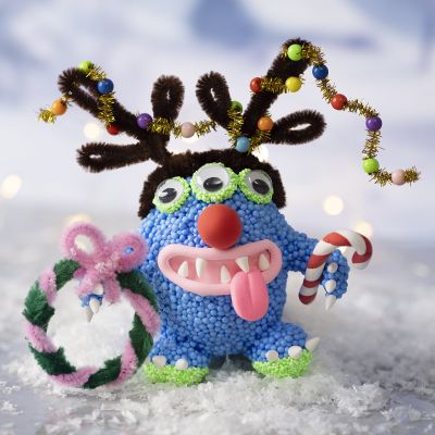 Jouluhirviö Foam Clay®- ja Silk Clay® -massasta