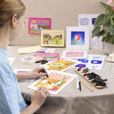 Aloituspakkaus: Opi kuinka öljypastelliväreillä tehdään kuvituksia