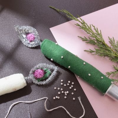 Huopajoulukynttilät
