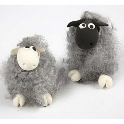  Lampaita silkkimassasta ja villasta