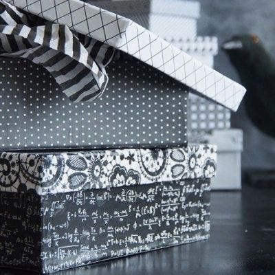 Paris Design-paperilla päällystetty rasia