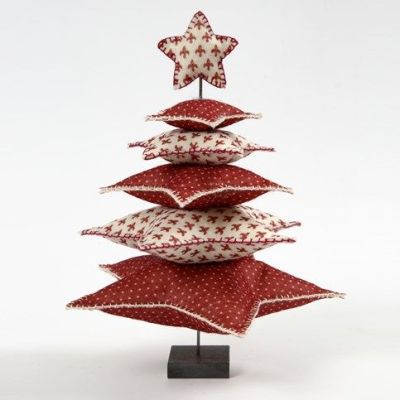 Joulukuusi huopatähdistä