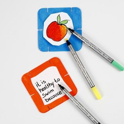 Maalatut ja koristellut konstruktiopalat