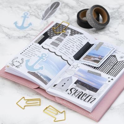 Muistoja matkoilta Bullet Journal ja muistikirja