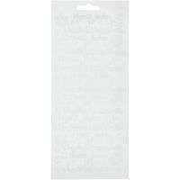 Ääriviivatarra,  Hvvää Joulua, 10x23 cm, valkoinen, 1 ark