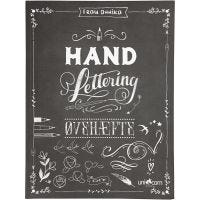 Hand Lettering -harjoituksia, koko 21x28 cm, paksuus 1 cm, 63 , 1 kpl
