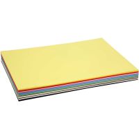 Värillinen kartonki, A2, 420x600 mm, 180 g, värilajitelma, 300 laj/ 1 pkk