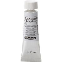 Schmincke AKADEMIE® Akryylimaali, läpikuulto, fluorescent white (840), 60 ml/ 1 pll