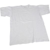 T-paidat, Lev: 40 cm, koko 7-8 v., O-aukkoinen, valkoinen, 1 kpl