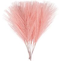 Keinotekoiset höyhenet, Pit. 15 cm, Lev: 8 cm, vaaleanpunainen, 10 kpl/ 1 pkk