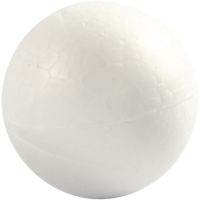 Styrox-pallot, halk. 4 cm, valkoinen, 10 kpl/ 1 pkk