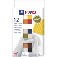 FIMO® Soft- muovailumassa, murretut värit, 12x25 g/ 1 pkk