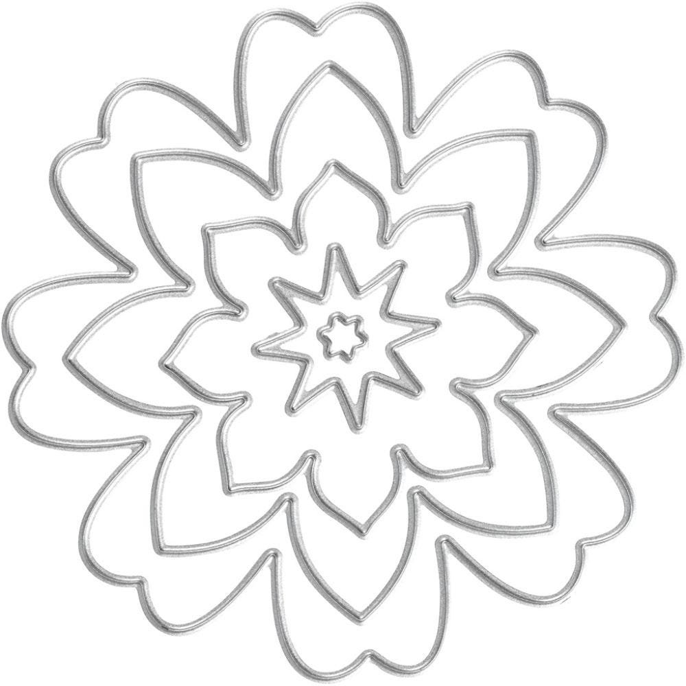 Kuvioterä, kukka, halk. 0,5-8 cm, 1 kpl