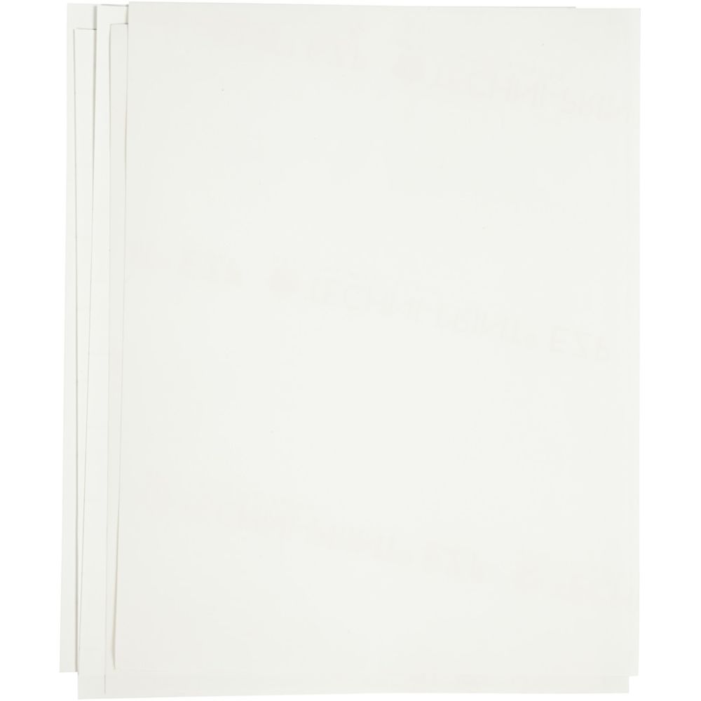 Kuvansiirtoarkki, 21,5x28 cm, Tummille ja vaaleille tekstiileille, valkoinen, 12 ark/ 1 pkk