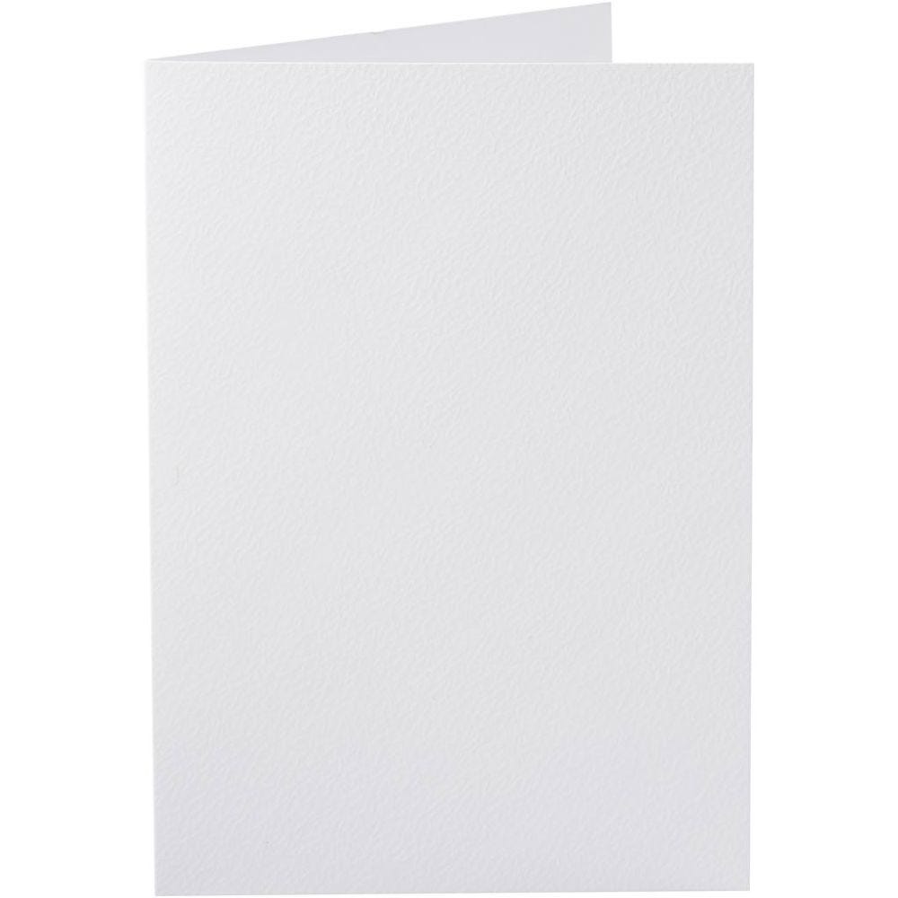 Korttipohja, kortin koko 10,5x15 cm, 220 g, valkoinen, 10 kpl/ 1 pkk