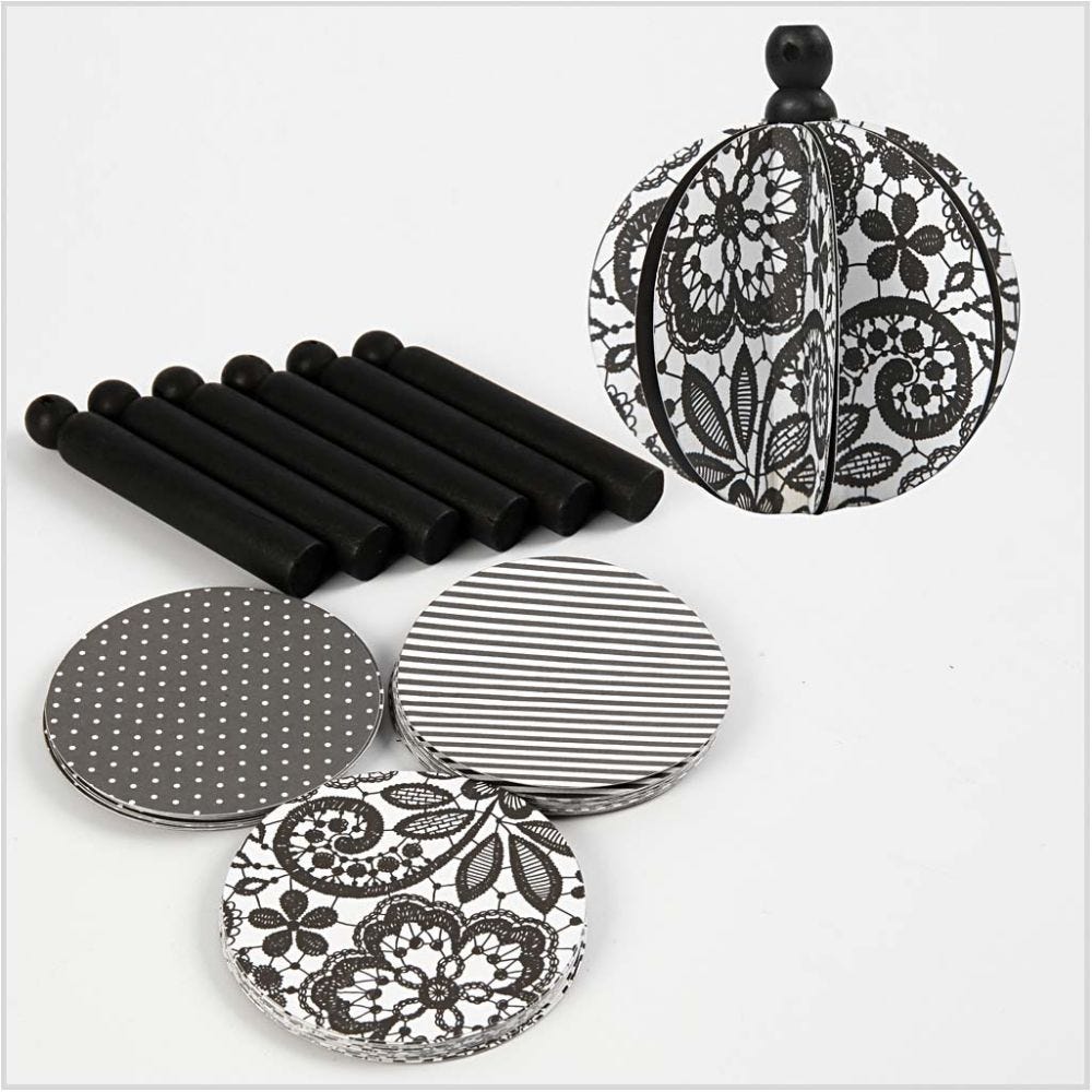 Design-kartonkikiekot, halk. 8,5 cm, 180 g, 6 kpl/ 1 pkk