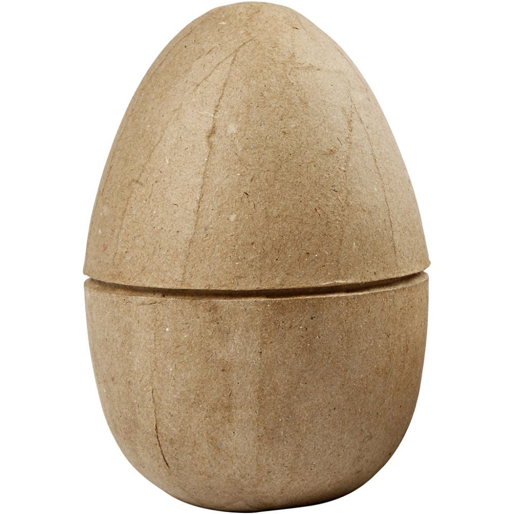 Halkaistu muna, Kork. 12 cm, halk. 9 cm, 1 kpl