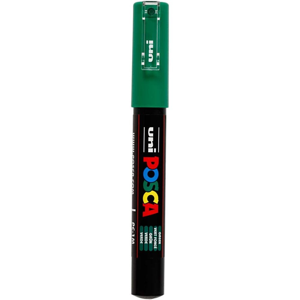 Posca Marker, nro PC-1M, paksuus 0,7 mm, vihreä, 1 kpl