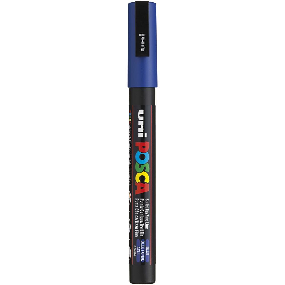 Posca Marker, nro PC-3M, paksuus 0,9-1,3 mm, sininen, 1 kpl