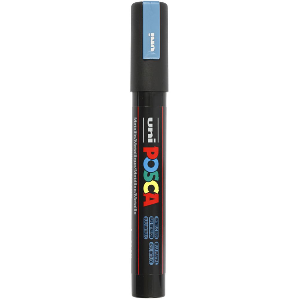 Posca Marker, nro PC-5M, paksuus 2,5 mm, metallic sininen, 1 kpl