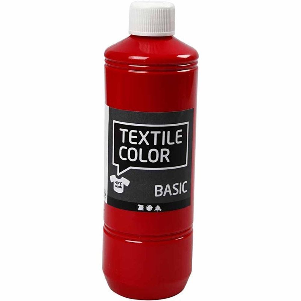 Textile Color, punainen, 500 ml/ 1 pll