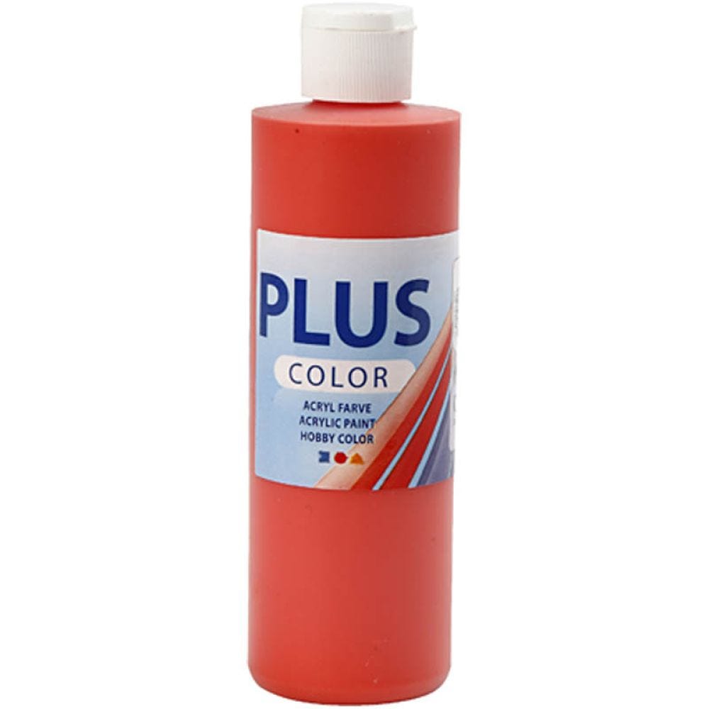 Plus Color- askartelumaali, briljantin punainen, 250 ml/ 1 pll