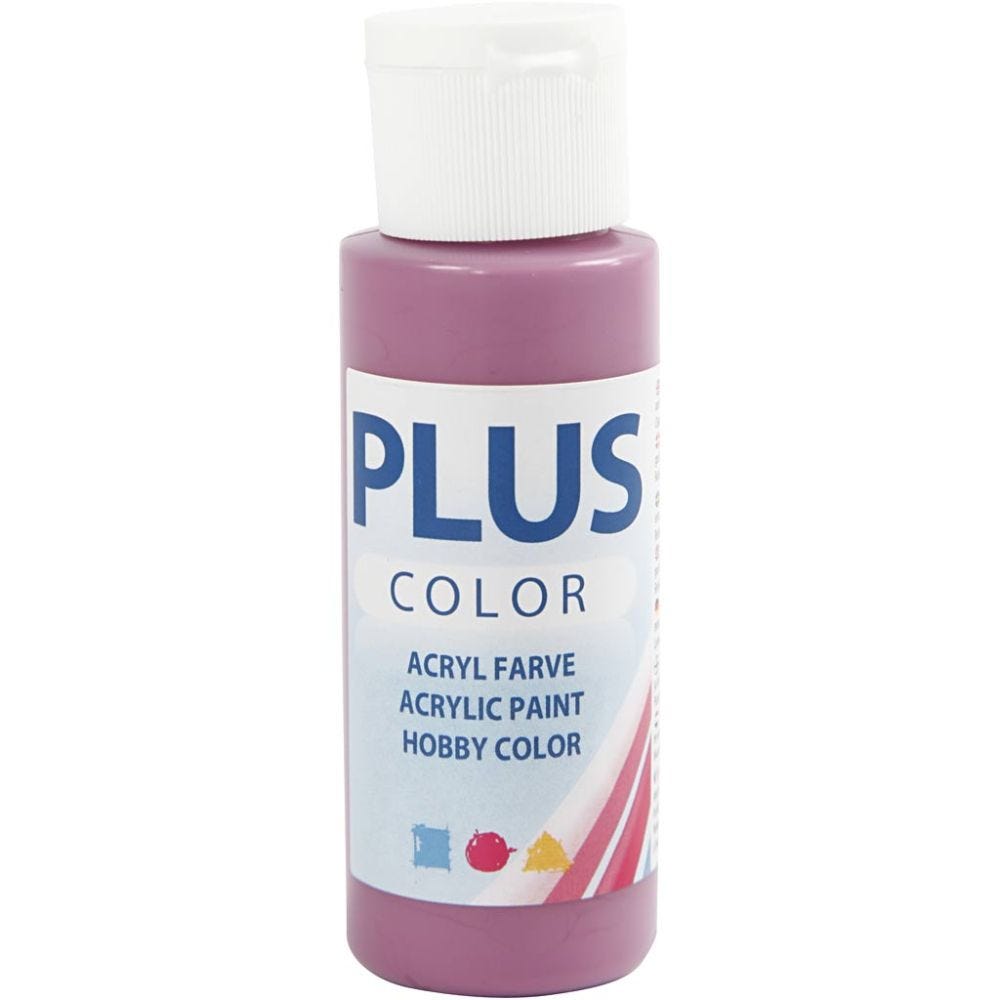Plus Color- askartelumaali, red plum, 60 ml/ 1 pll