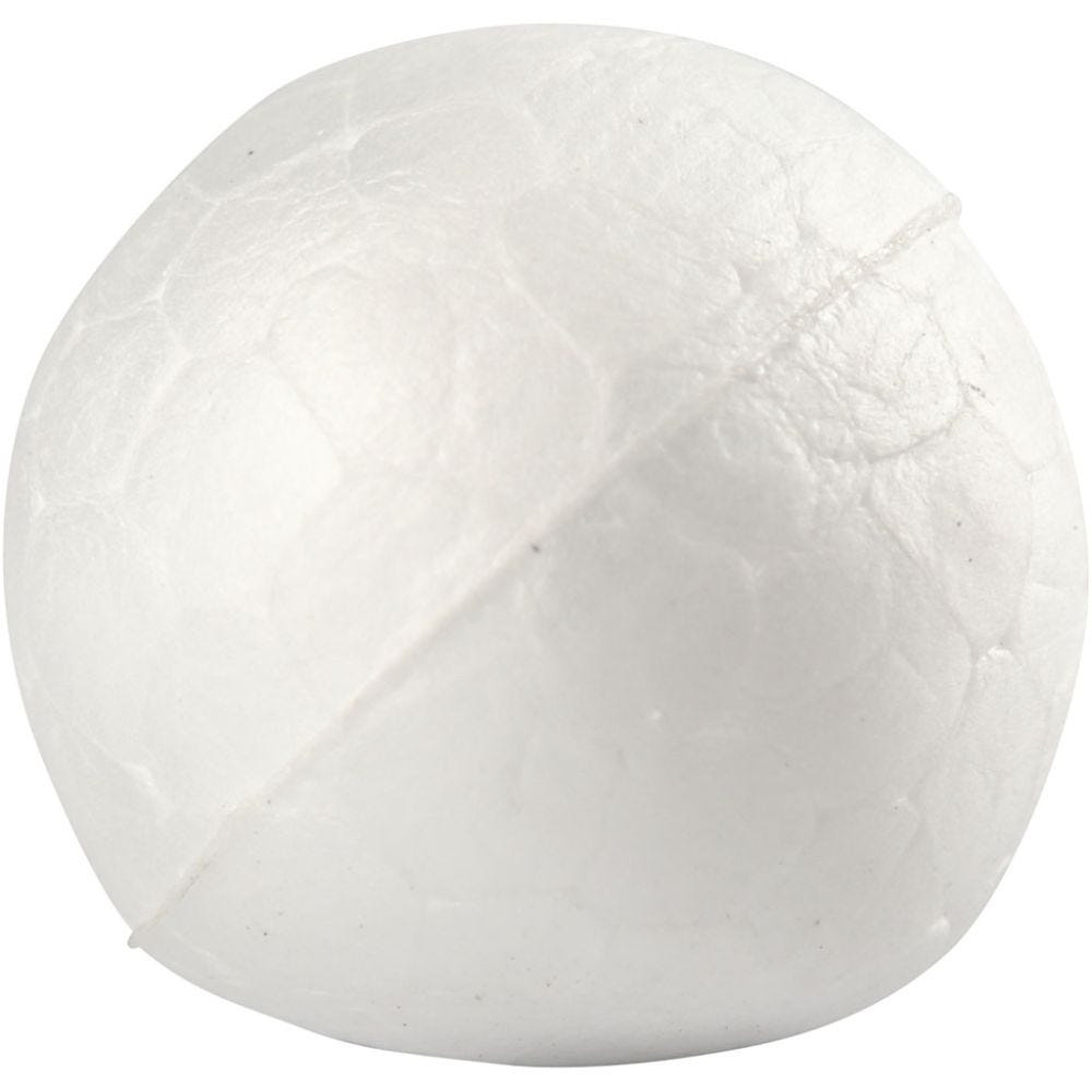 Styrox-pallot, halk. 1,5 cm, valkoinen, 20 kpl/ 1 pkk