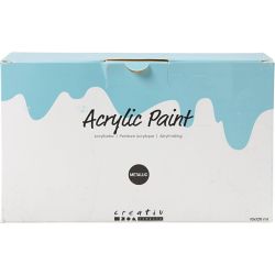 Metallinhohtoinen akryylimaali