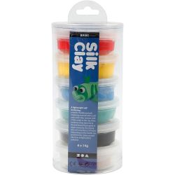 Silk Clay®, perusvärilajitelma, 6x14 g/ 1 pkt