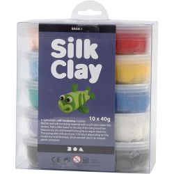 Silk Clay®, Basic 1, värilajitelma, 10x40 g/ 1 pkt