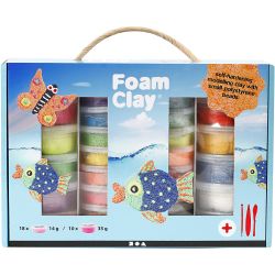 Foam Clay&reg; -Lahjapakkaus, v&auml;rilajitelma, 1 set
